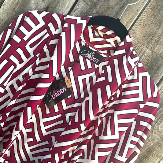 Crimson Labyrinth Caftan