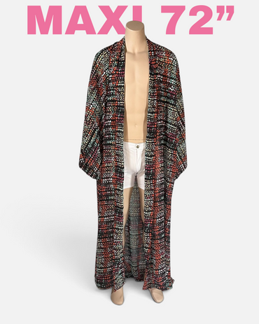 Stained Glass Fractal Caftan — Midnight