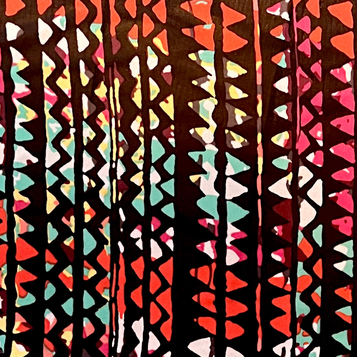 Stained Glass Fractal Caftan — Midnight