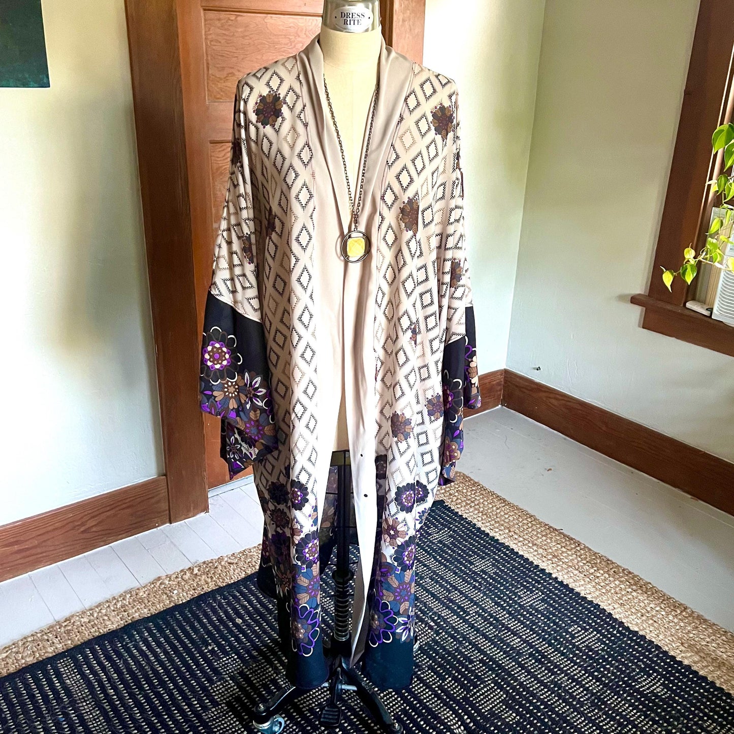 Purple Pinwheel Caftan