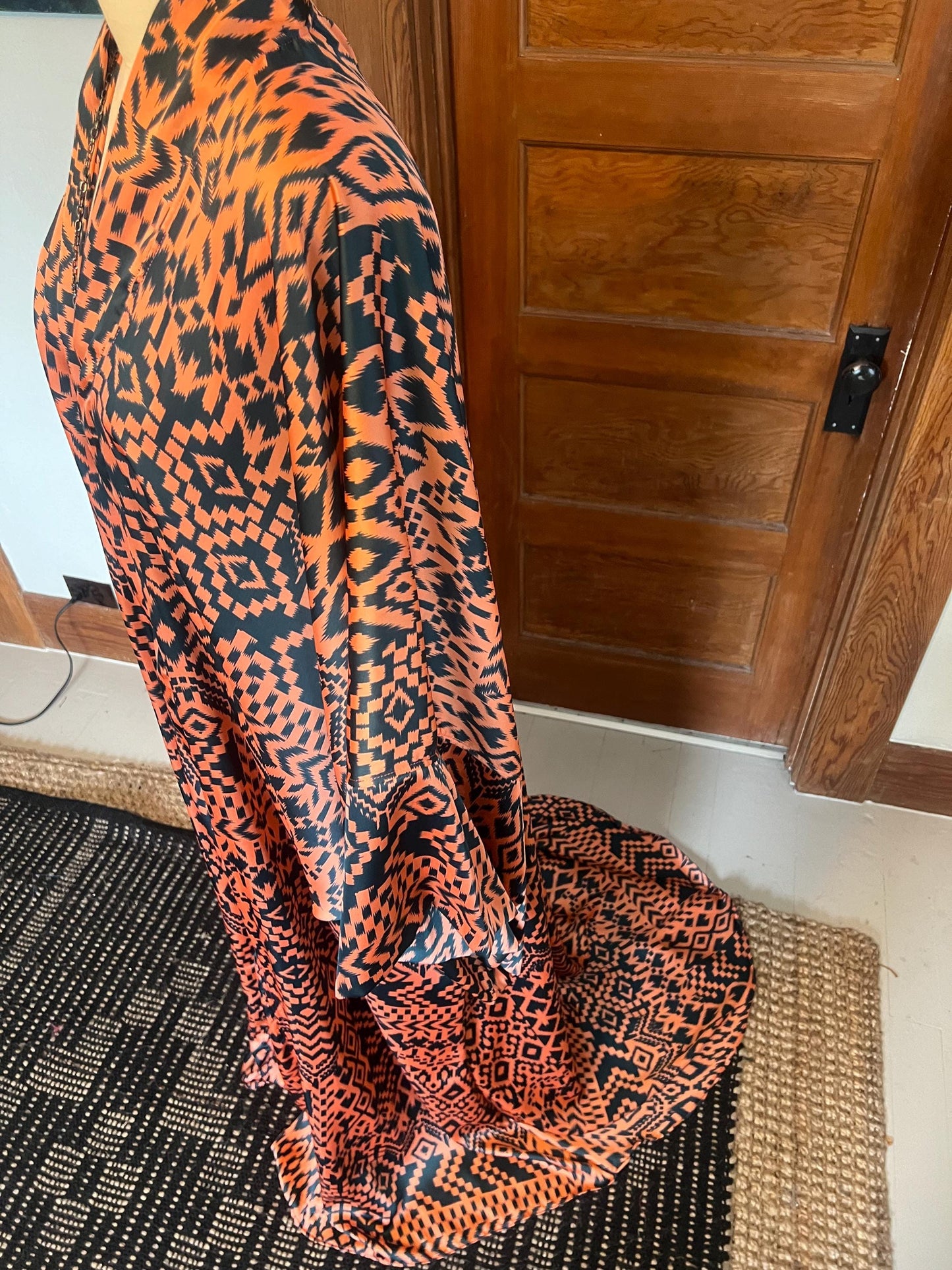 Aztec Orange Caftan