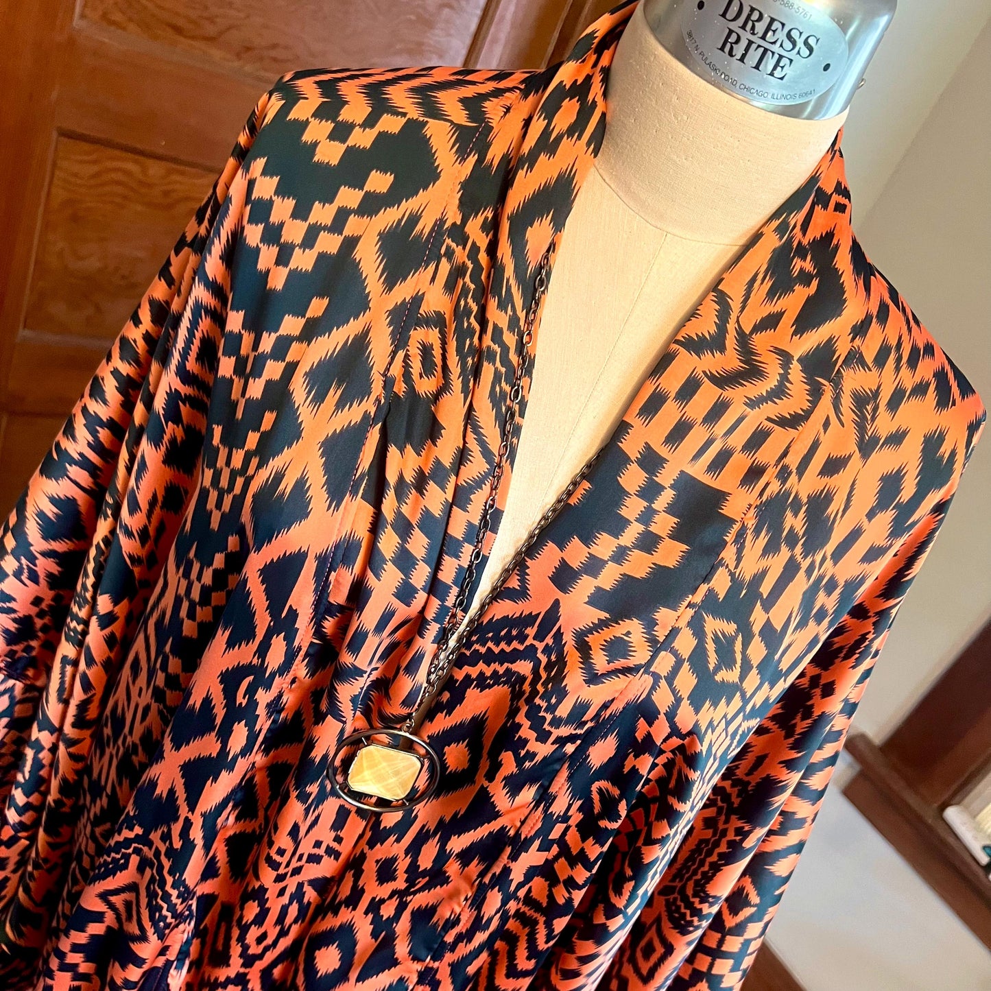 Aztec Orange Caftan