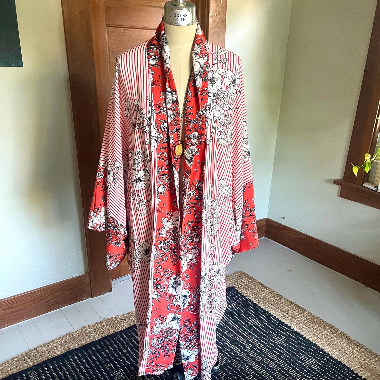 Scarlet Garden Noir Caftan