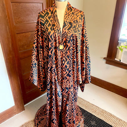 Aztec Orange Caftan