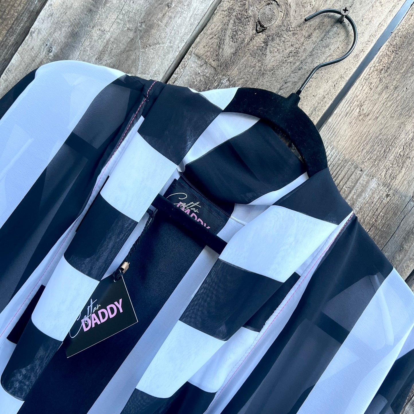 Black and White World Caftan