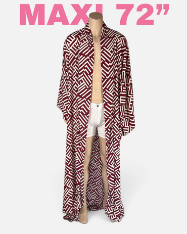 Crimson Labyrinth Caftan