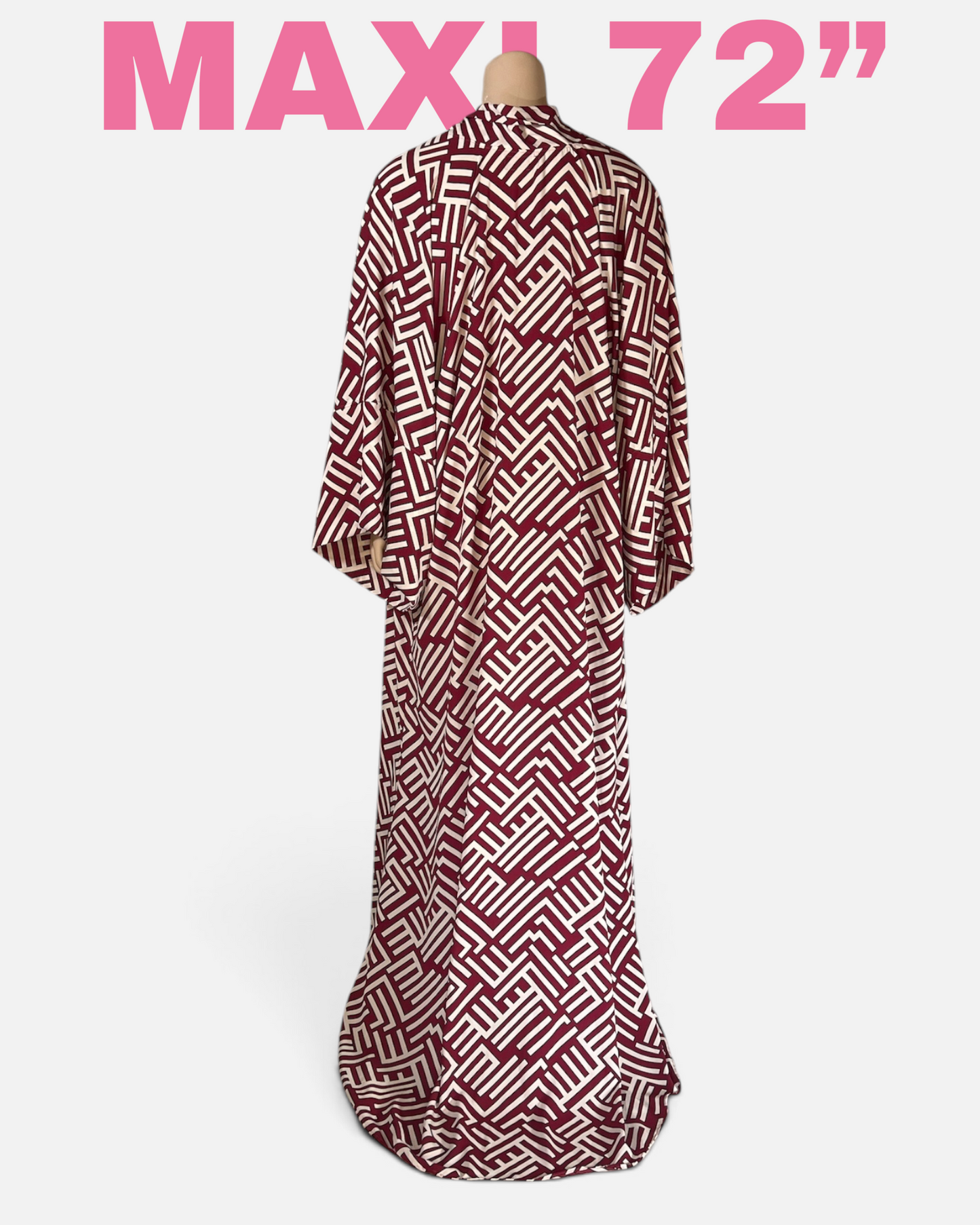 Crimson Labyrinth Caftan