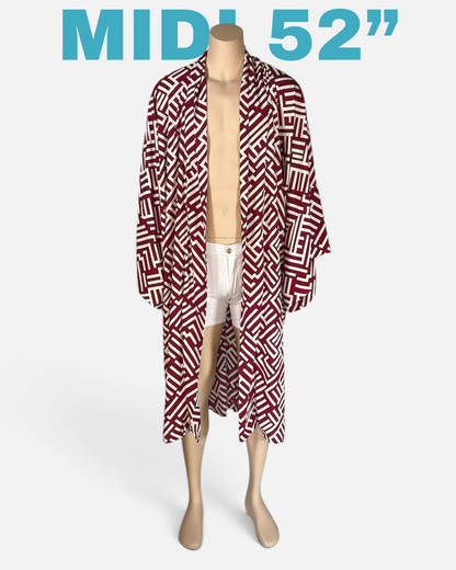 Crimson Labyrinth Caftan