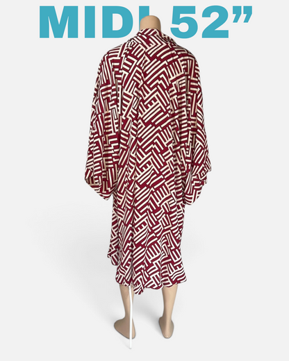 Crimson Labyrinth Caftan