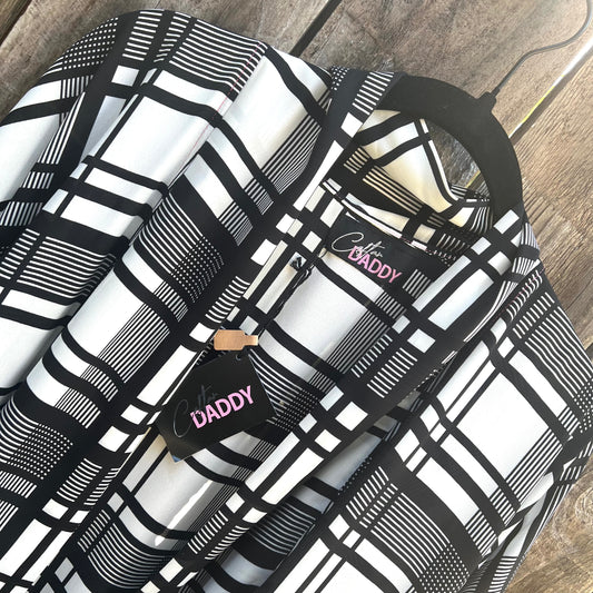 Midnight Grid Caftan