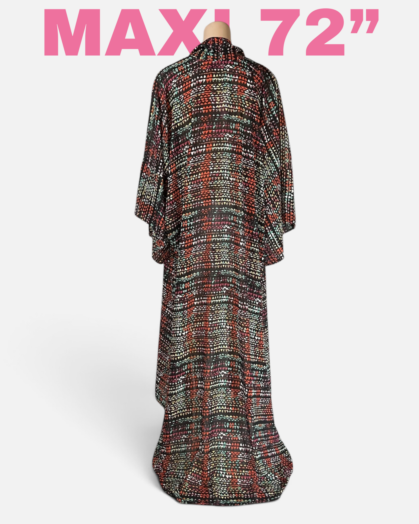 Stained Glass Fractal Caftan — Midnight