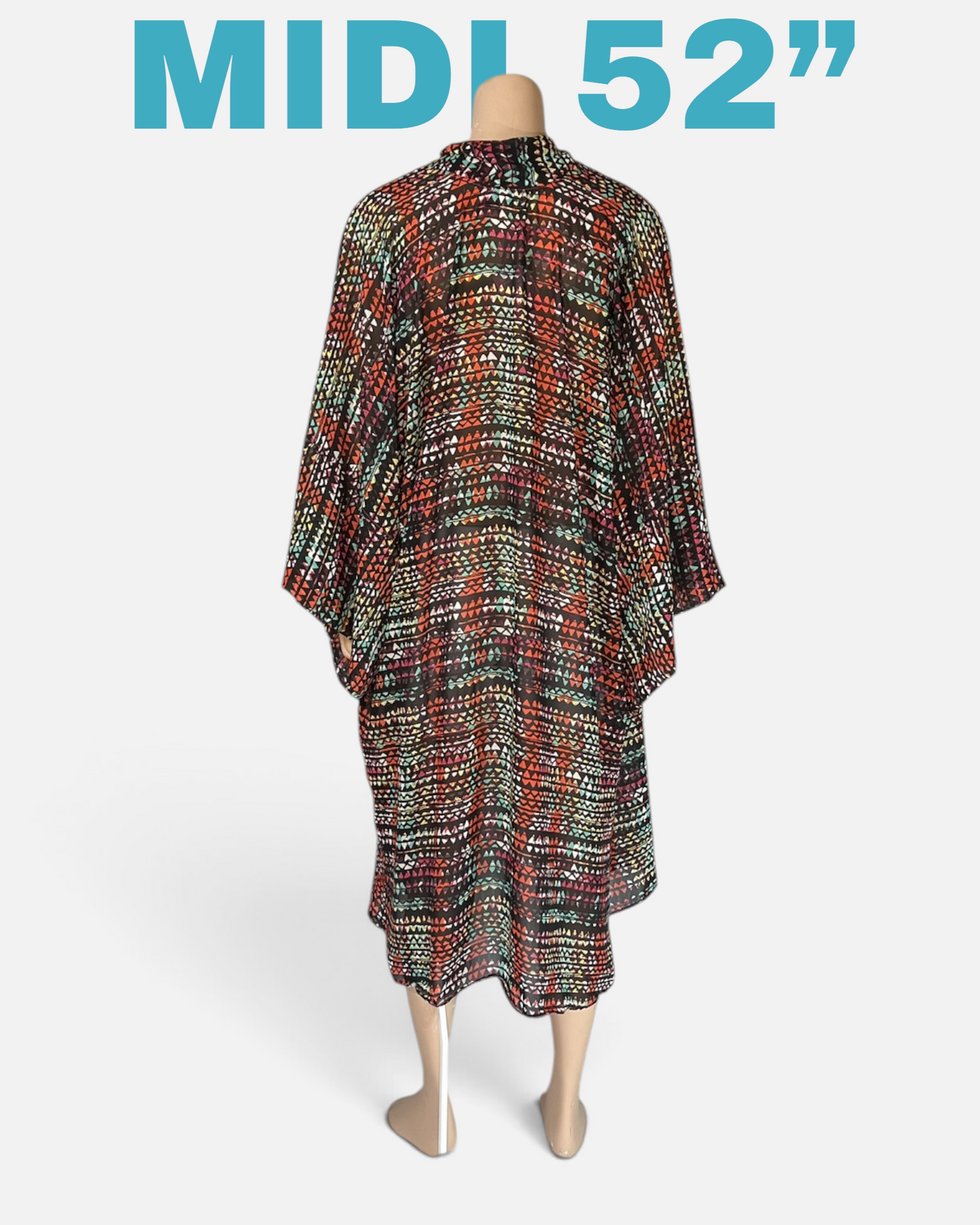 Stained Glass Fractal Caftan — Midnight