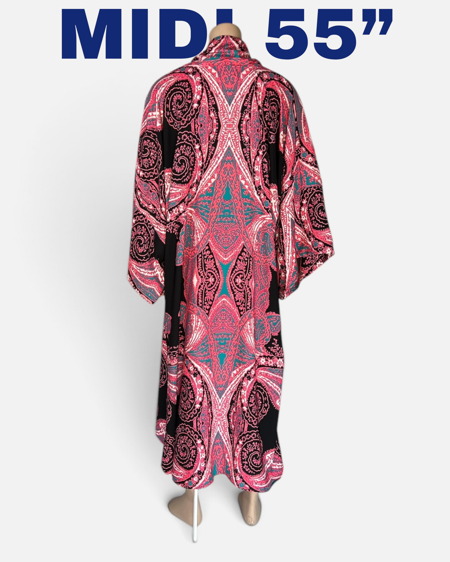Sultan's Ember Caftan — Midnight Rose