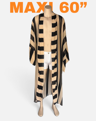Toasted Caramel Stripes Caftan
